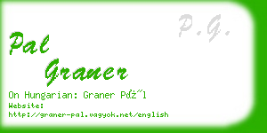 pal graner business card